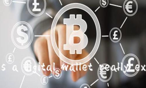 “Does a digital wallet really exist?”